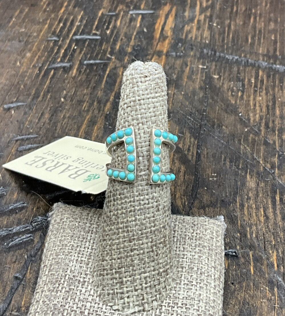 Barse Diva Ring - Turquoise- Sterling Silver- 6.5- NWT
